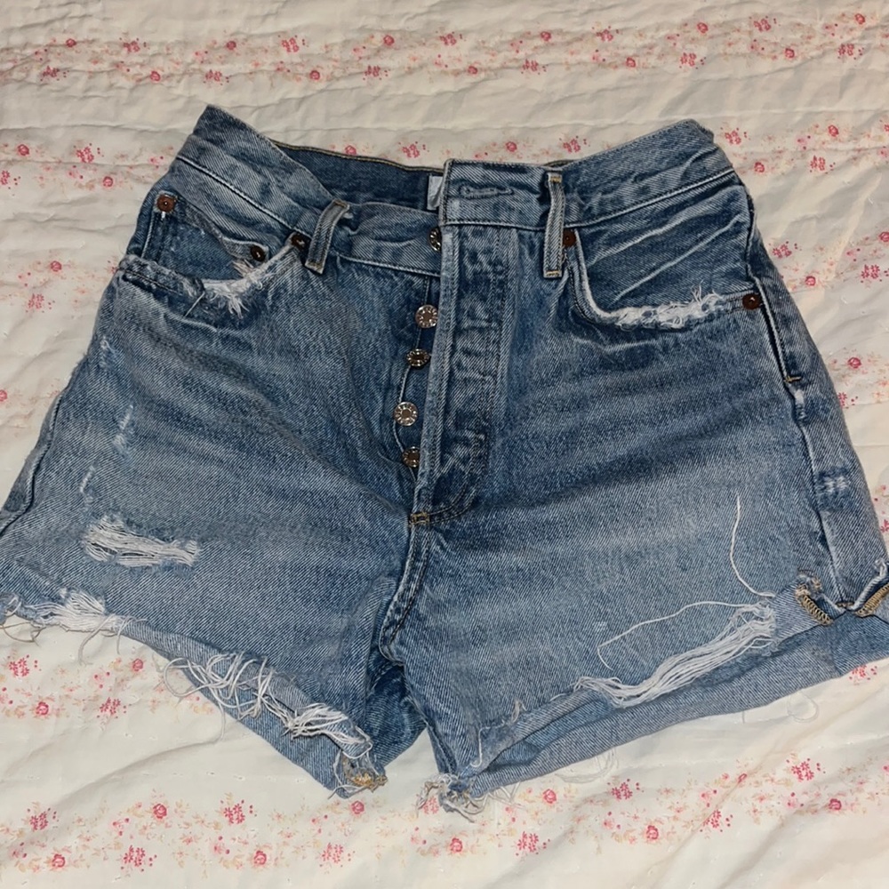 AGOLDE Dee denim shorts